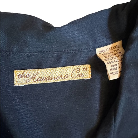 🍁 BUNDLE ONLY - 5/$15 The Havanera Co. Havana Button Down Shirt, Plus Size 2XLT - Picture 3 of 3